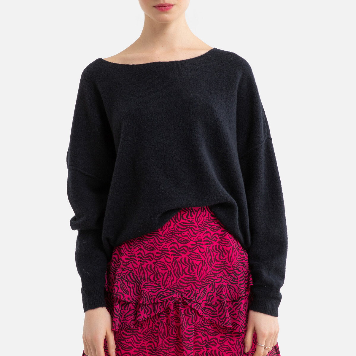 Jersey con cuello alto de punto fino DAMSVILLE Mujer /S.