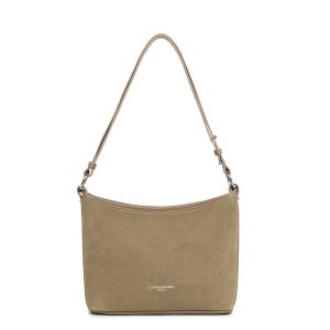 Lancaster Bolso tipo saco con cremallera S, piel de ante.