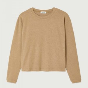 Camiseta de manga larga y cuello barco, YPAWOOD Mujer /L.