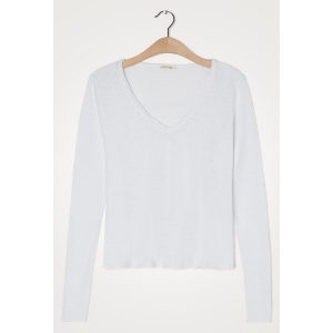 American Vintage Camiseta con cuello de pico y manga larga SONOMA. .