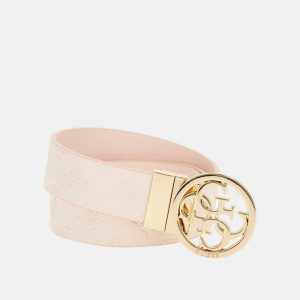 Guess - Cinturón de mujer No ajustable con hebilla 4G.