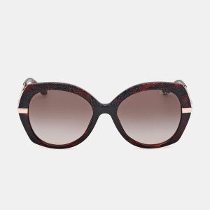 Guess - Gafa de sol de mujer redonda en inyectado con lente degradada.