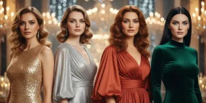 vestidos de fiesta según tu estación de colorimetría