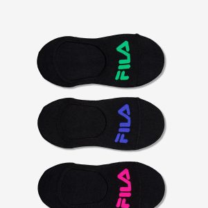 Calcetines Fila - Negro - Calcetines Invisibles Mujer talla UNICA