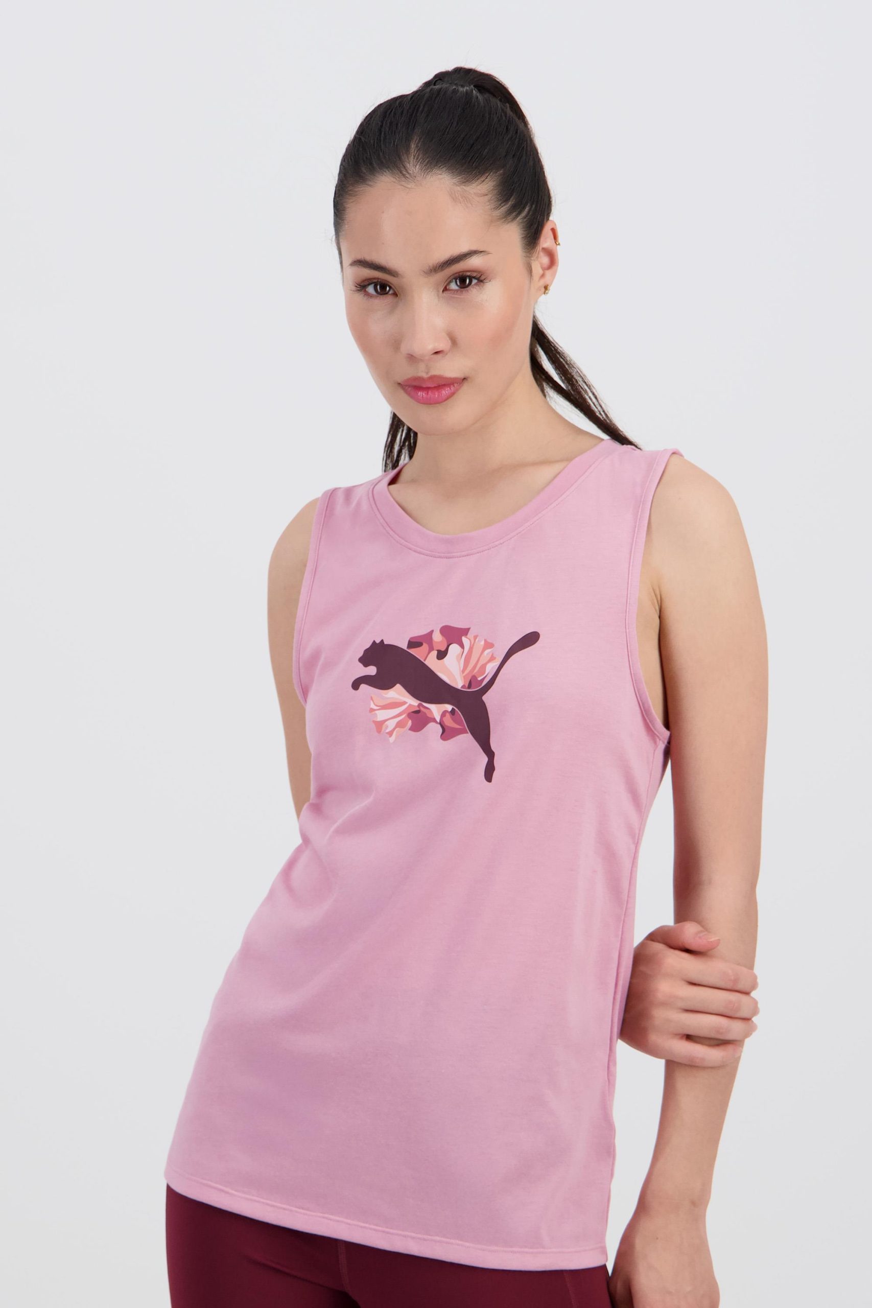 Camiseta Tirantes Puma - Rosa - Camiseta Mujer talla M