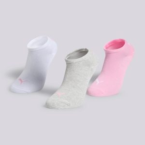 Calcetines Pinkies Deporte Puma Pack 3 Mujer Grises talla M