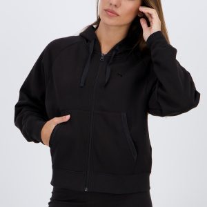 Puma Satin - Negro - Sudadera Cremallera Mujer talla M