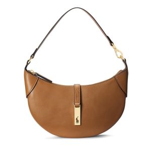 Polo Ralph Lauren - El bolso Mini-Shoulder Polo ID de piel mini.