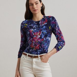 Lauren Ralph Lauren - Jersey de mujer estampado de manga larga.