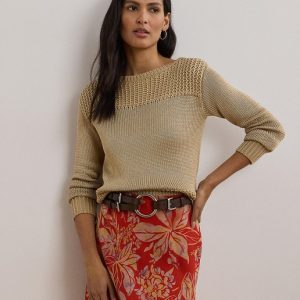 Lauren Ralph Lauren - Jersey de mujer de punto de manga larga.