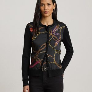 Lauren Ralph Lauren - Cárdigan de mujer en mezcla de algodón con estampado.