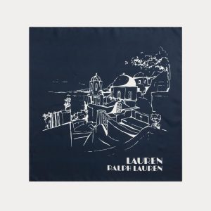 Lauren Ralph Lauren - Pañuelo de mujer de seda estampado..