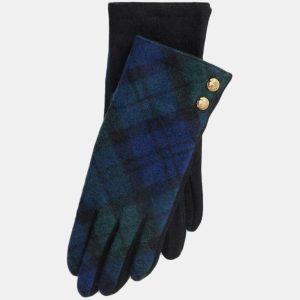 Lauren Ralph Lauren - Guantes de mujer con estampado y detalles dorados..