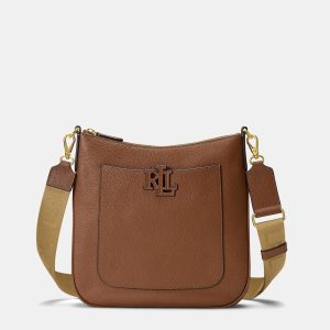 Lauren Ralph Lauren - Bolso de mujer Cameryn cruzado de piel granulada.