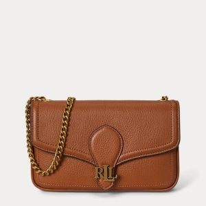 Lauren Ralph Lauren - Bandolera Bradley pequeña de piel.