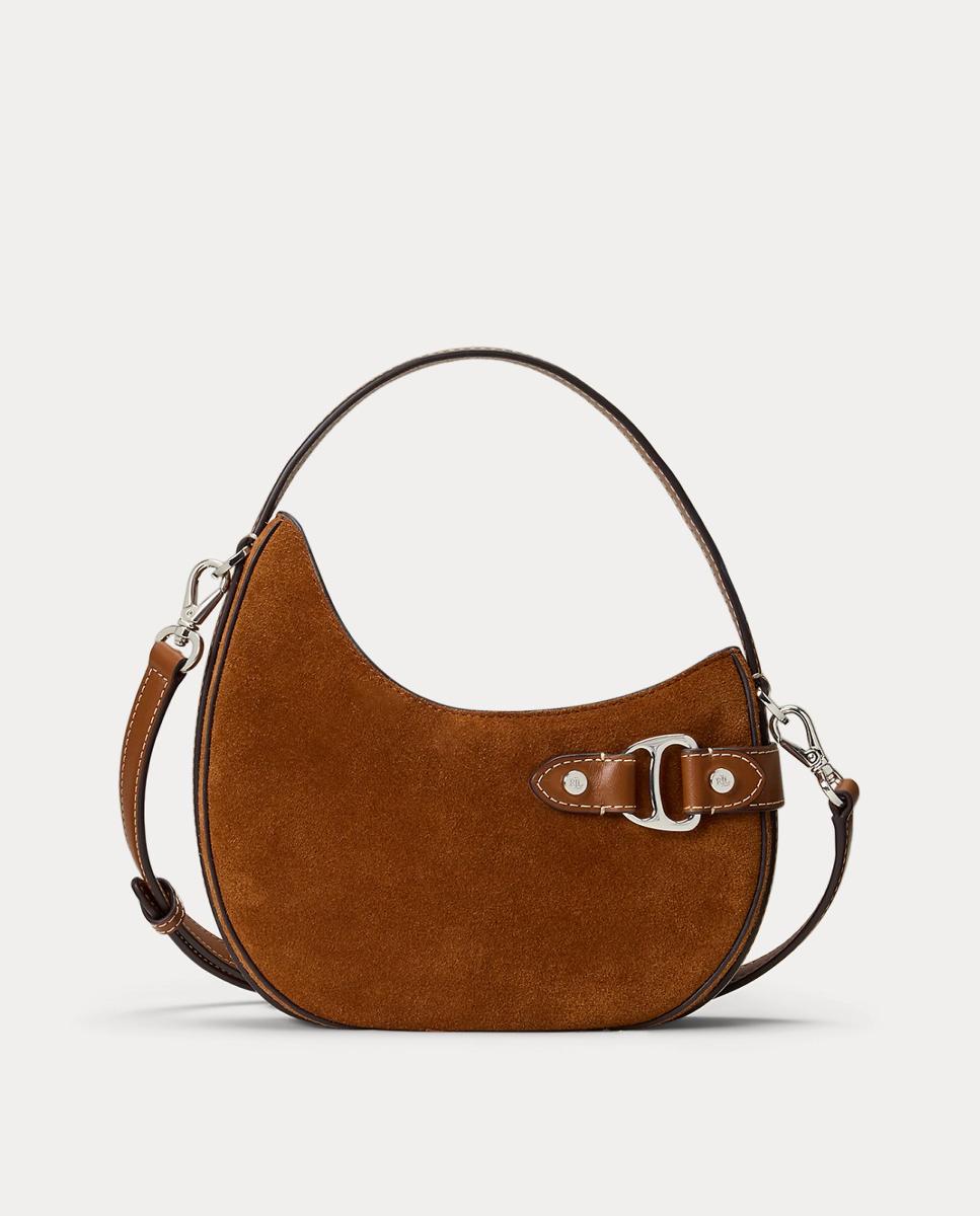 Lauren Ralph Lauren - Bolso Tasha cruzado pequeño de ante.