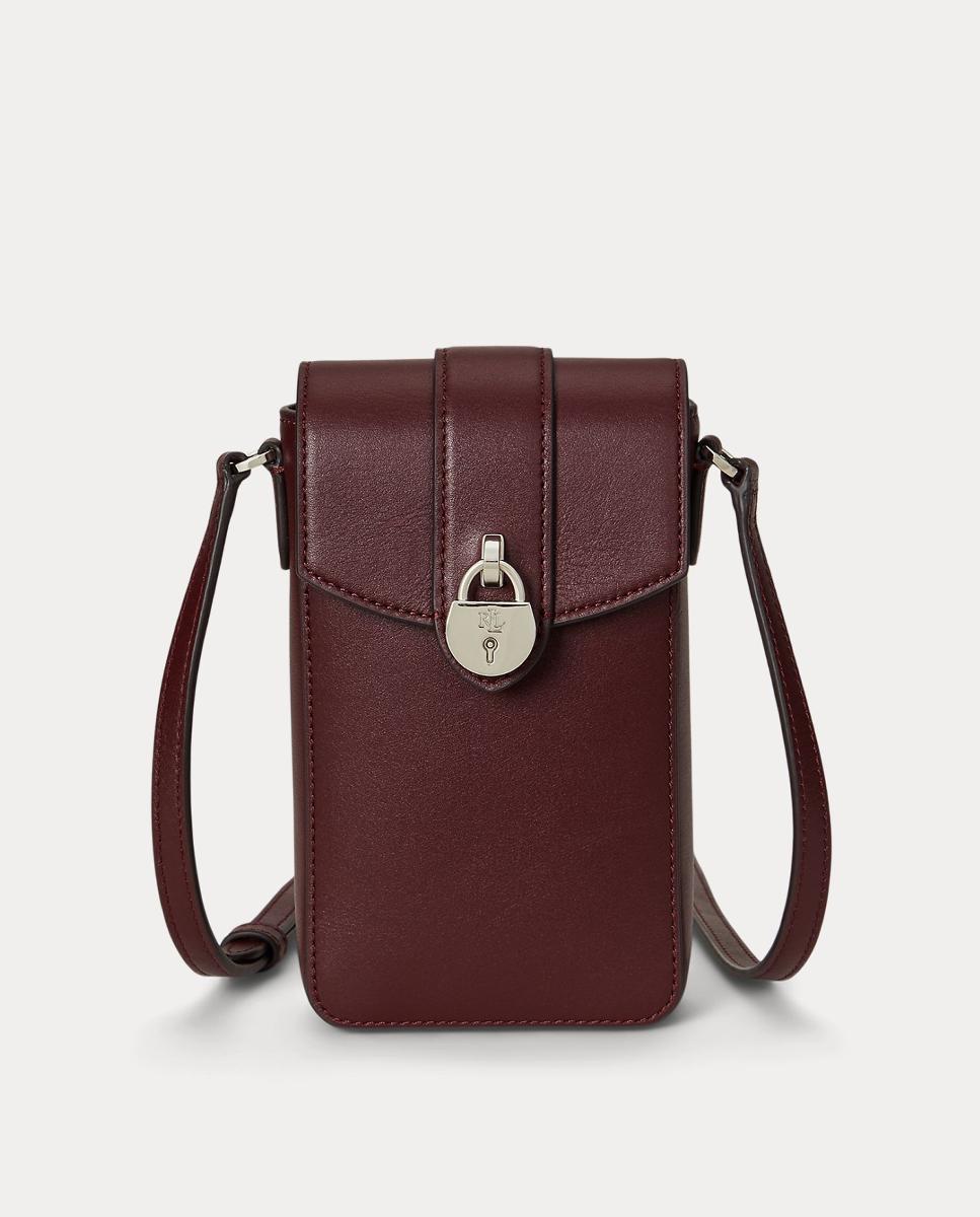 Lauren Ralph Lauren - Cartera Tanner pequeña de piel.