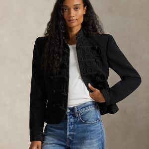 Polo Ralph Lauren - Chaqueta de mujer recortada con cuello mao.