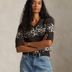 Polo Ralph Lauren - Jersey de mujer estampado de manga corta.