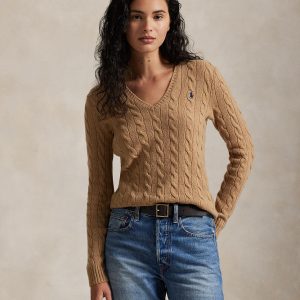 Polo Ralph Lauren - Jersey de mujer de cachemira y lana en punto de ochos.