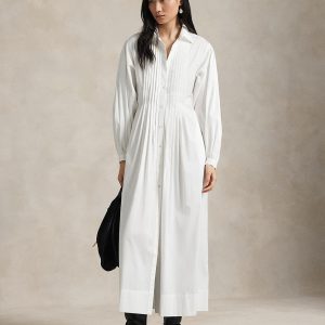 Polo Ralph Lauren - Vestido largo camisero de algodón.