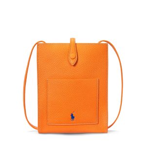 Polo Ralph Lauren - Bandolera de mujer de piel con asa ajustable.