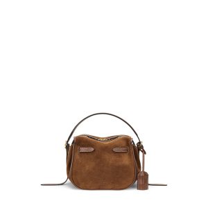 Polo Ralph Lauren - Bolso de mano Satchel mini en ante.