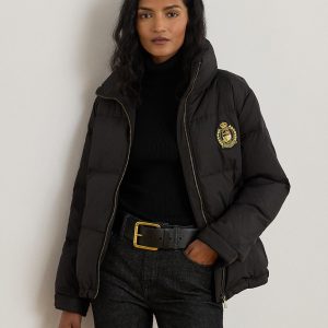 Lauren Ralph Lauren - Plumífero de mujer corto de cuello alto.