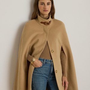 Lauren Ralph Lauren - Capa de mujer de lana y cachemira.