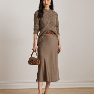 Lauren Ralph Lauren - Jersey de mujer oversize con cuello redondo.