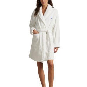 Polo Ralph Lauren - Bata de rizo de algodón con polo bear.