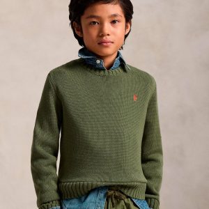 Polo Ralph Lauren - Jersey unisex de algodón con cuello redondo.