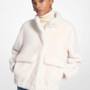 Michael Michael Kors - Abrigo de pelo sintético de mujer corto.