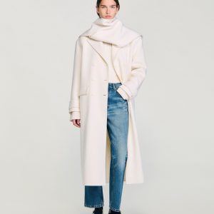 Sandro - Abrigo de mujer oversize de lana.
