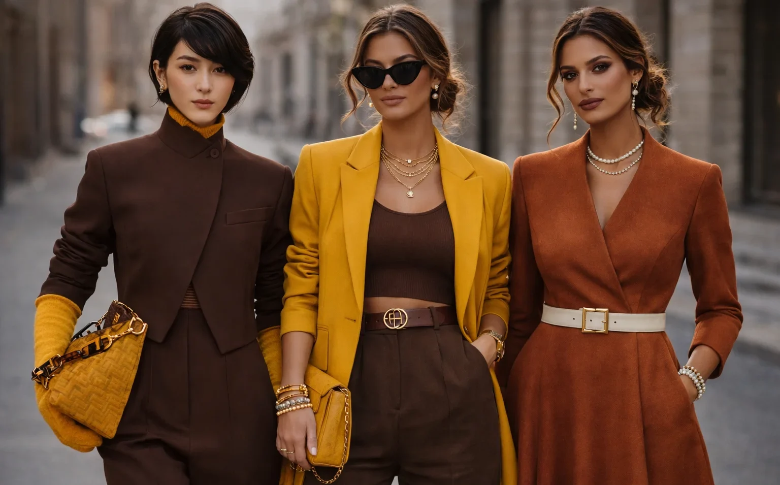 Mujer otoño combinar colores