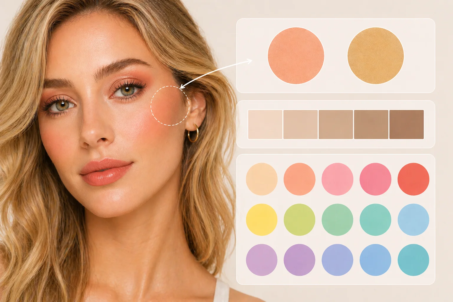 maquillaje mujer primavera tonos coral melocoton luminosidad