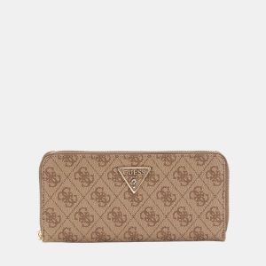 Guess - Cartera Guess Laurel II de formato mediano con cremallera.