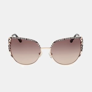 guess gafa de sol de mujer ojo de gato metalica con lente degradada