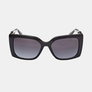 guess gafa de sol de mujer rectangular en inyectado con lente degradada